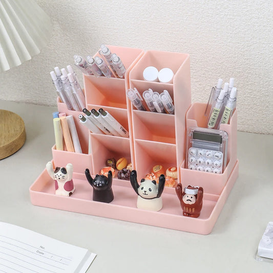 Stifthalter Kunststoff Quadratisch Schreibtisch Organizer Bleistifthalter