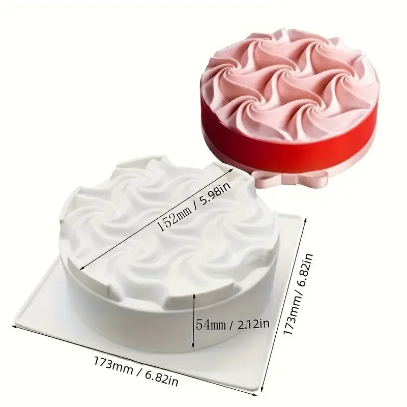 Runde Silikonform für Mousse Kuchen Desserts und Backwaren