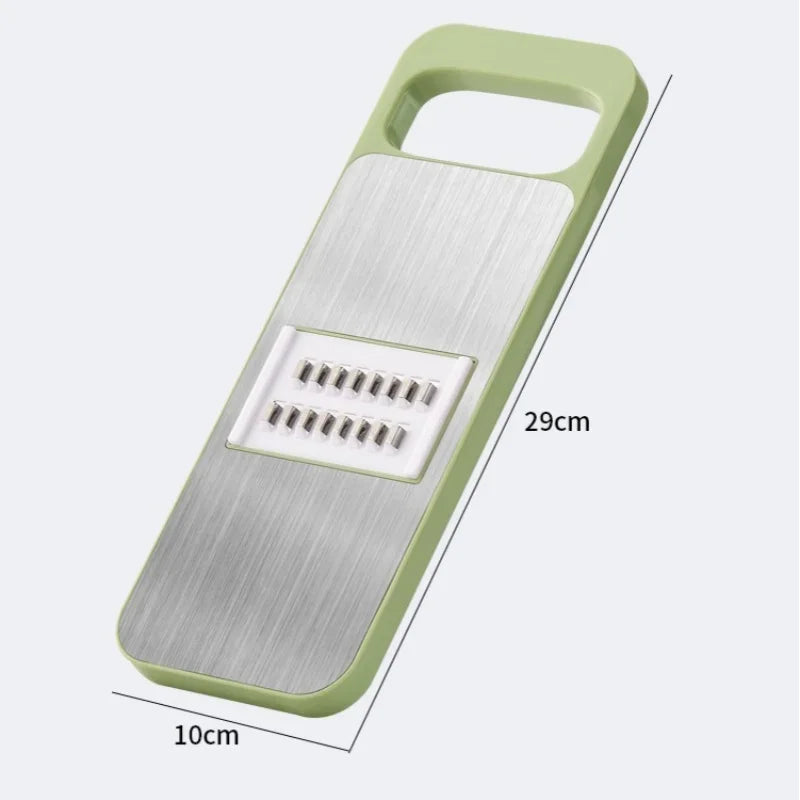 Gemüse Reibe Slicer mit 5 Edelstahl Klingen für Karotten und Kohl