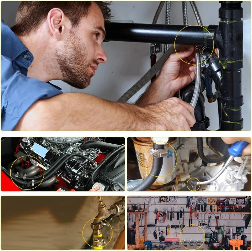 Einstellbare Edelstahl Rohr- und Schlauchklemme für sichere Befestigungen