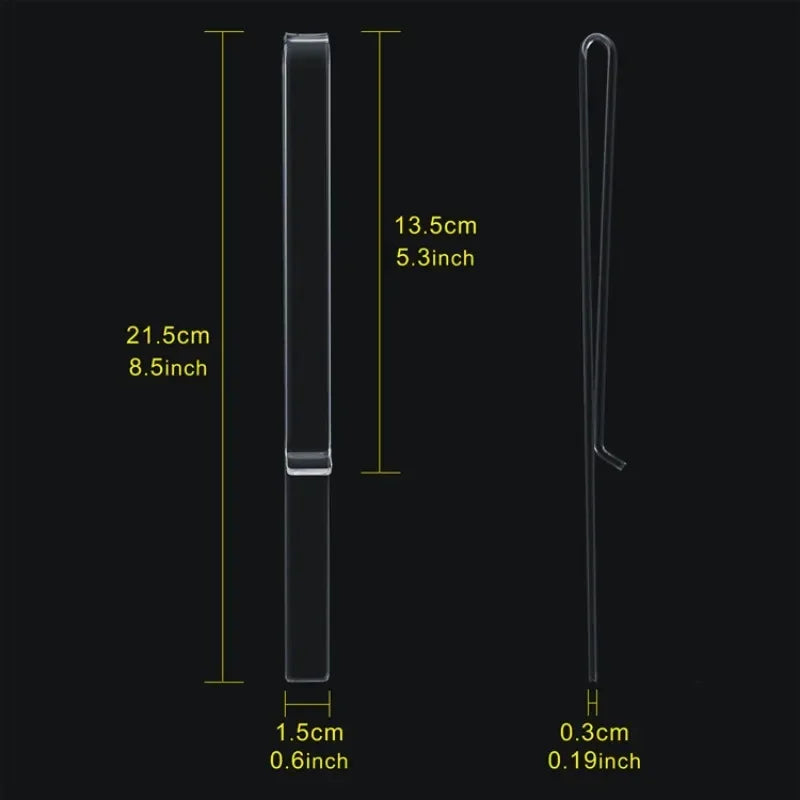2er Set transparente Notenständer-Clips ideal für Musikbücher und Noten