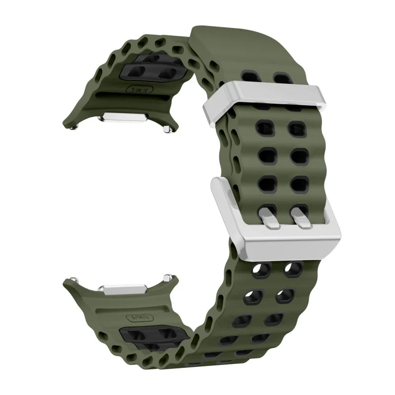 Marine Silikonarmband für Samsung Galaxy Watch Ultra 47 mm 2025 Modell