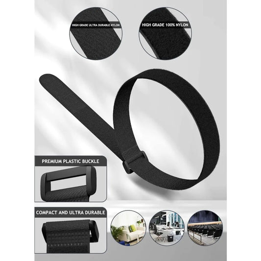 Wiederverwendbare Cinch-Gurte Klettverschluss – Nylon-Kabelbinder-Yabubest - Home & More