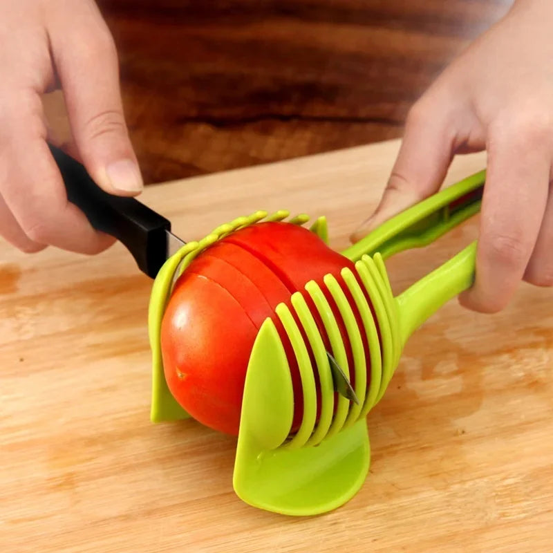 Edelstahl Zitrone - Tomaten Slicer - Handliches Küchenmesser für Obst