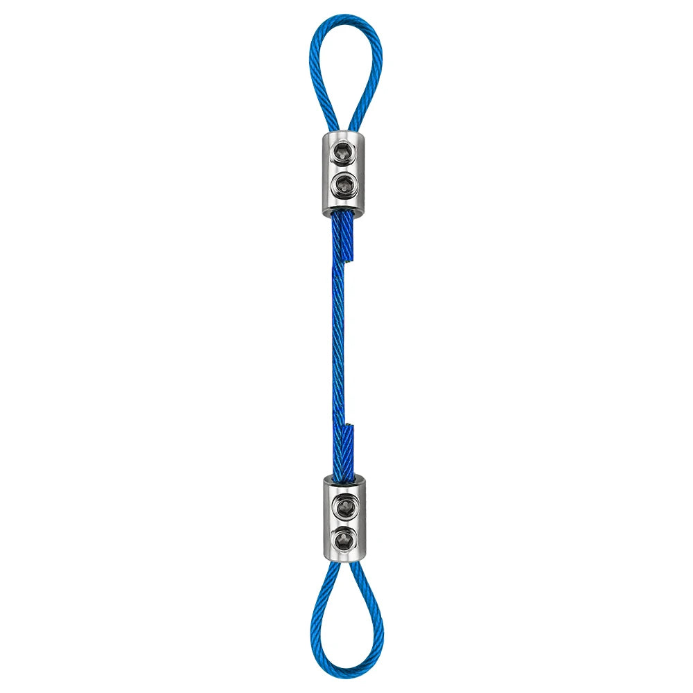 Verstellbares Drahtseil-Kabelbefestigungsset 2mm-3mm PVC Edelstahl