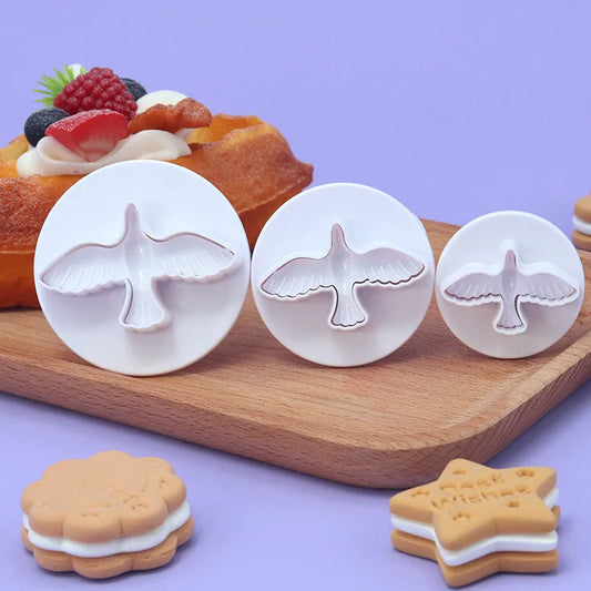 Kunststoff Kuchen Fondant Plunger Cutter – Tierform Taube Set