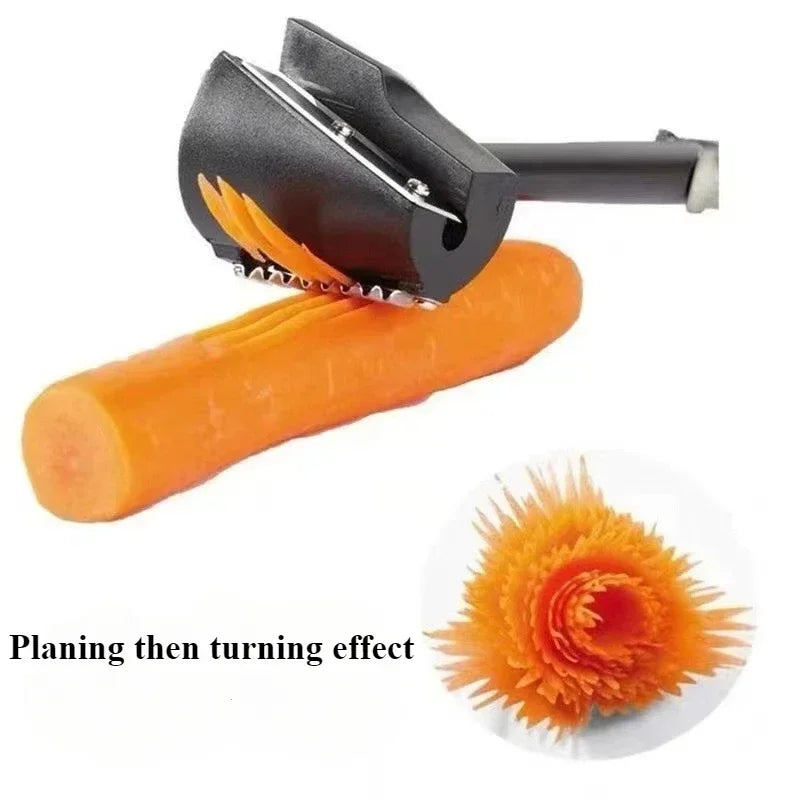 Multifunktionaler Edelstahl Gemüse-Obst Cutter – Schneiden, Schälen - Spiralisieren leicht gemacht