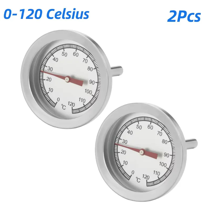 Edelstahl Ofenthermometer mit Sonde für Innen- und Außentemperatur