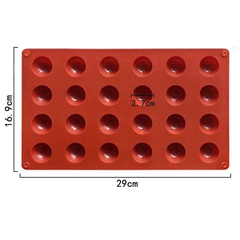 Halbkugel Silikonform zum Backen von Pralinen Mousse Kuchen 3D