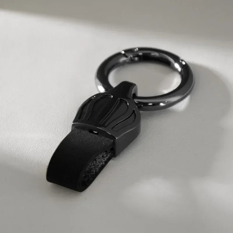 Leder Schlüsselbund Multicolor mit Metallring für Männer und Frauen