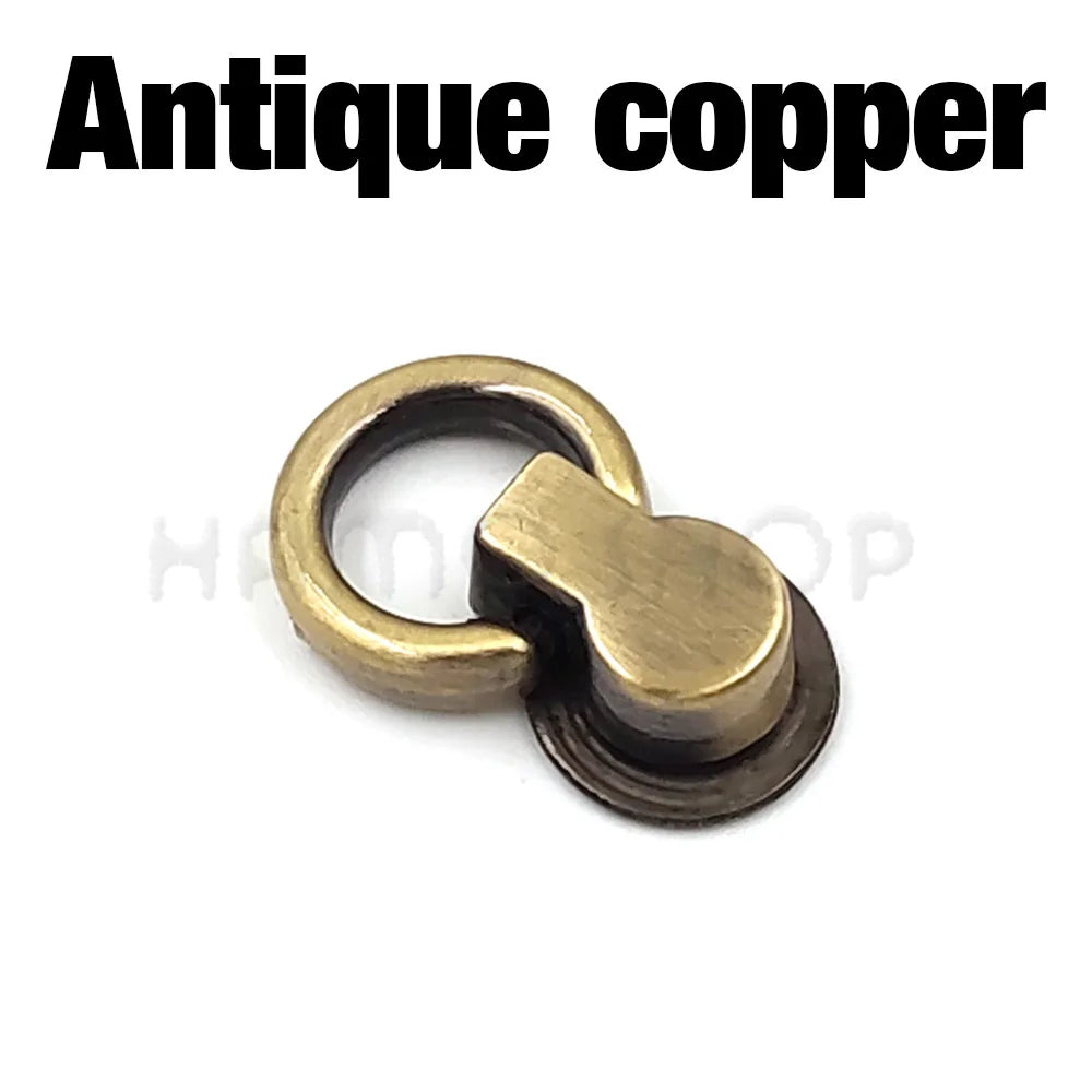 10er Set Metall O Ring Stud Niet Schraube Aufhänger für Taschen