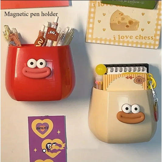 Magnetischer Stifthalter mit großem Mund Kunststoff DIY Büro Aufbewahrung