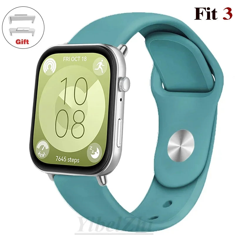 Wasserdichtes Silikonband in diversen Farben – perfekt für Huawei Watch FIT 3 - FIT 2