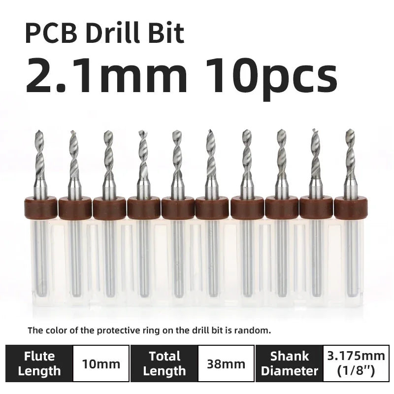 Präzisions Mikrobohrer Set Wolframkarbid für PCB Holz CNC 0.1-3.175mm