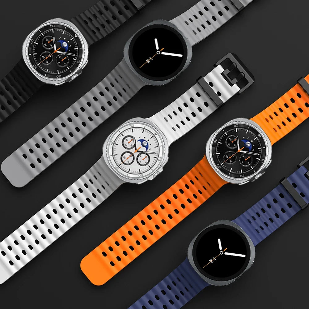 Silikonarmband für Galaxy Watch 8 und Classic in verschiedenen Größen