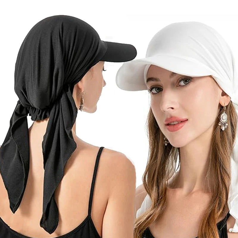 Leichter Sonnenschutz - Stil: Damen Sommer-Baseballmütze im Turban-Design