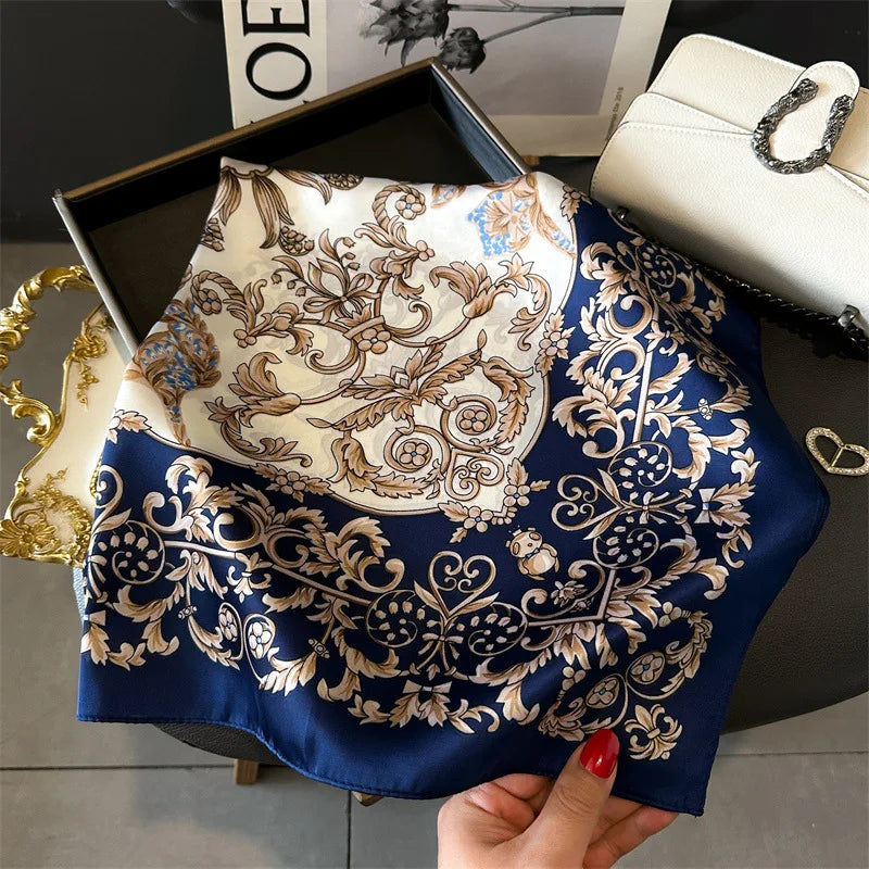 Vielseitiger 70x70 cm Damen Schal aus seidigem Polyester – stilvoll - leicht