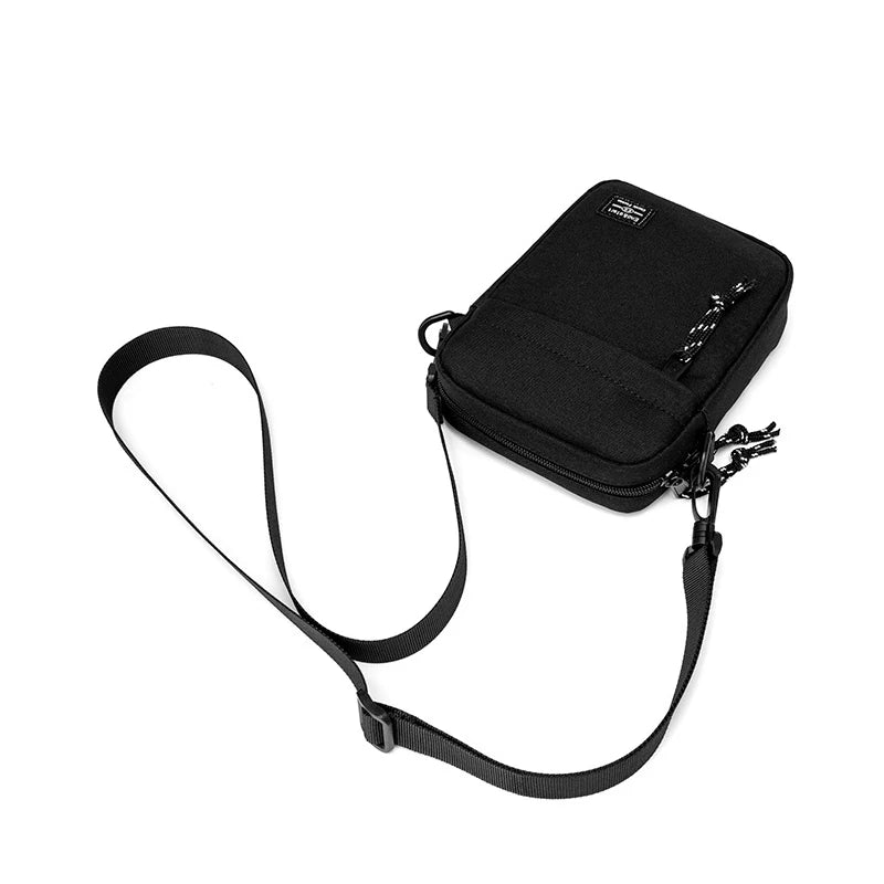 Mini Umhängetasche Nylon Schultertasche mit verstellbarem Gurt für Männer