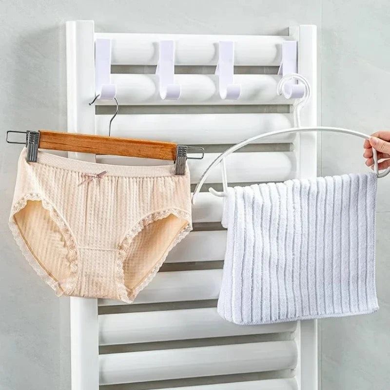 Platzsparende Kunststoff-Handtuchhalter für Heizung – 2 oder 6 Stück flexibel nutzen