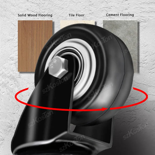 4er Möbelrollen Set 1.5/2 Zoll M8/M10 Gewinde – Mit/Ohne Bremse Heavy Duty