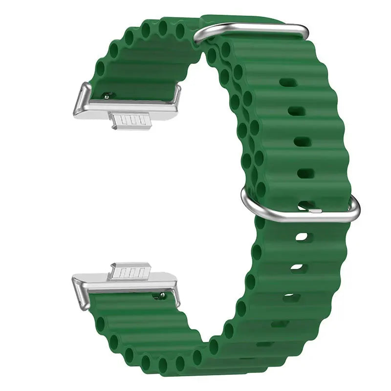 Flexibles Silikon-Sportarmband Ocean 20cm – Komfort - Style für Watch Fit 3 4 Pro