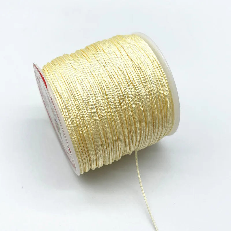 100 m Rolle 0,8 mm Nylonschnur für Makramee und Schmuckherstellung