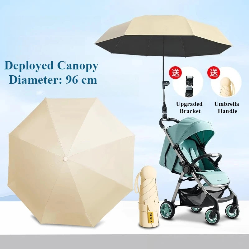 Verstellbarer Regenschirmhalter Kinderwagen UV-Sonnenschutz Regenfest