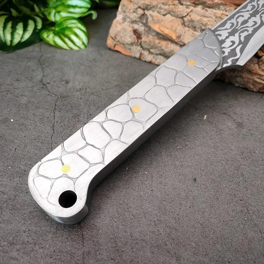 Handgeschmiedetes Küchenmesser Aus Edelstahl Für Präzises Schneiden