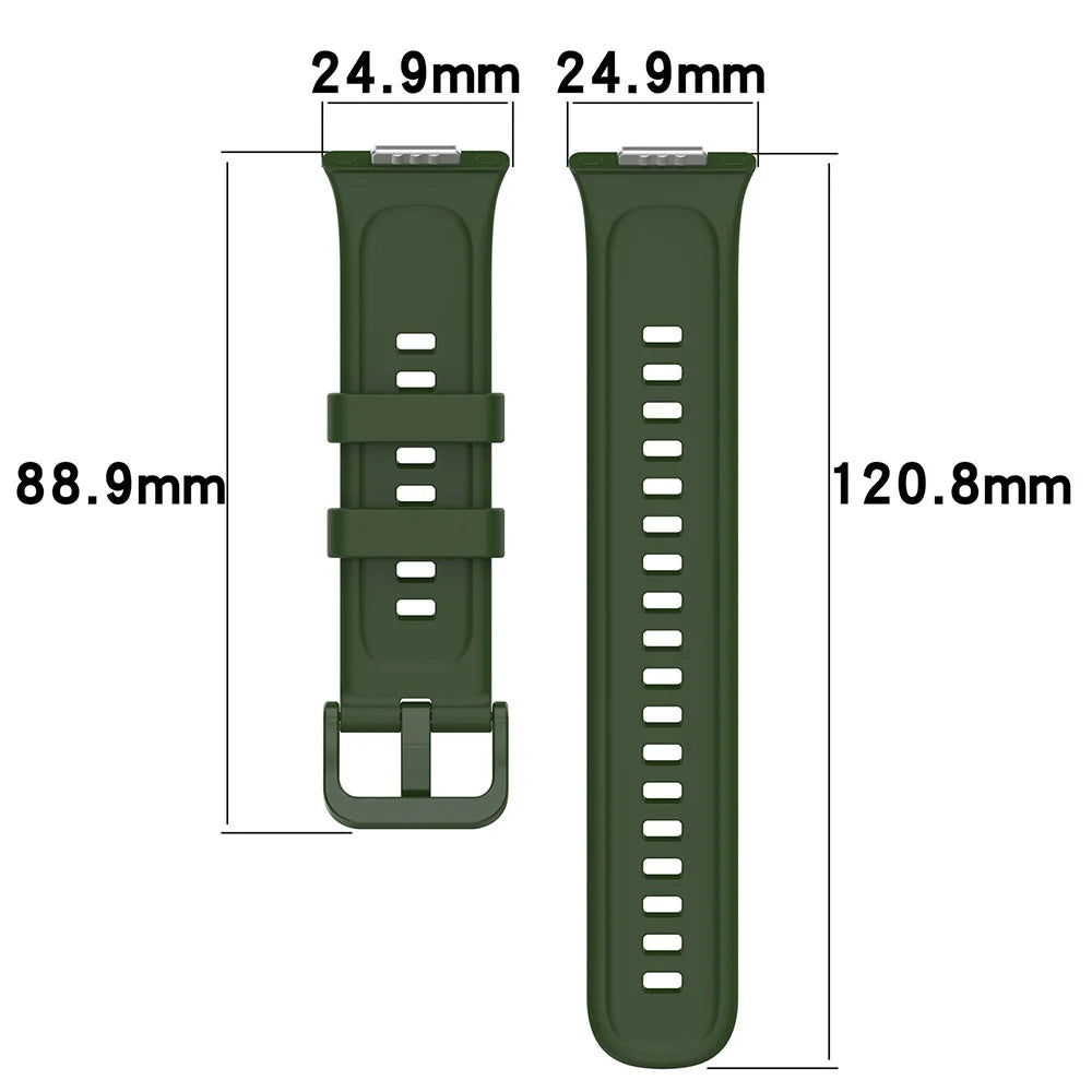 Flexibles Silikonarmband - transparente TPU-Hülle – Ersatz für Huawei Watch Fit 2