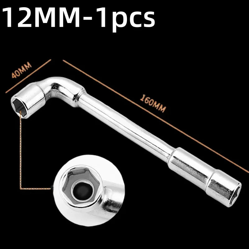 Robuster L-förmiger Hexagon Steckschlüssel 6-15mm – Kraftsparend - präzise