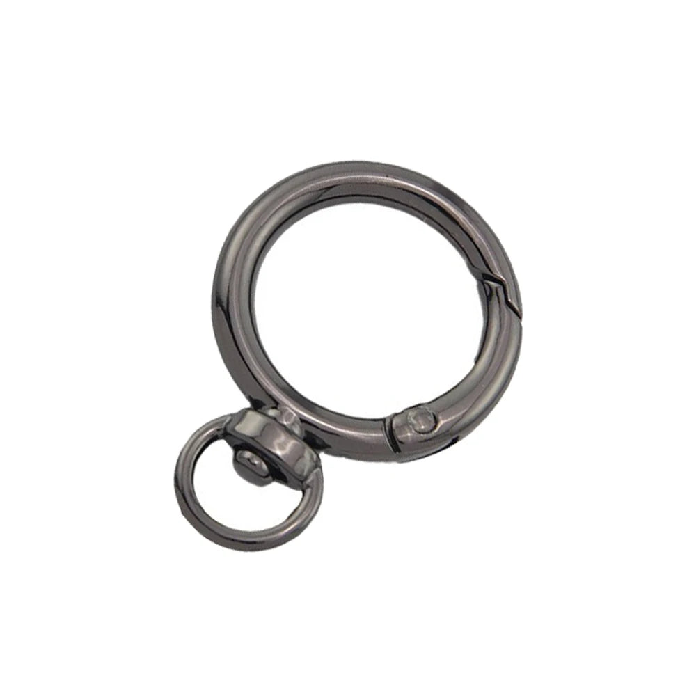 5er Set drehbare Metall-Karabiner mit Herzverschluss für Schmuck DIY