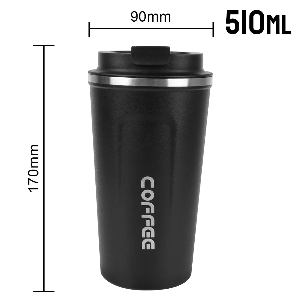 Isolierter Edelstahl Thermobecher 380ml oder 510ml