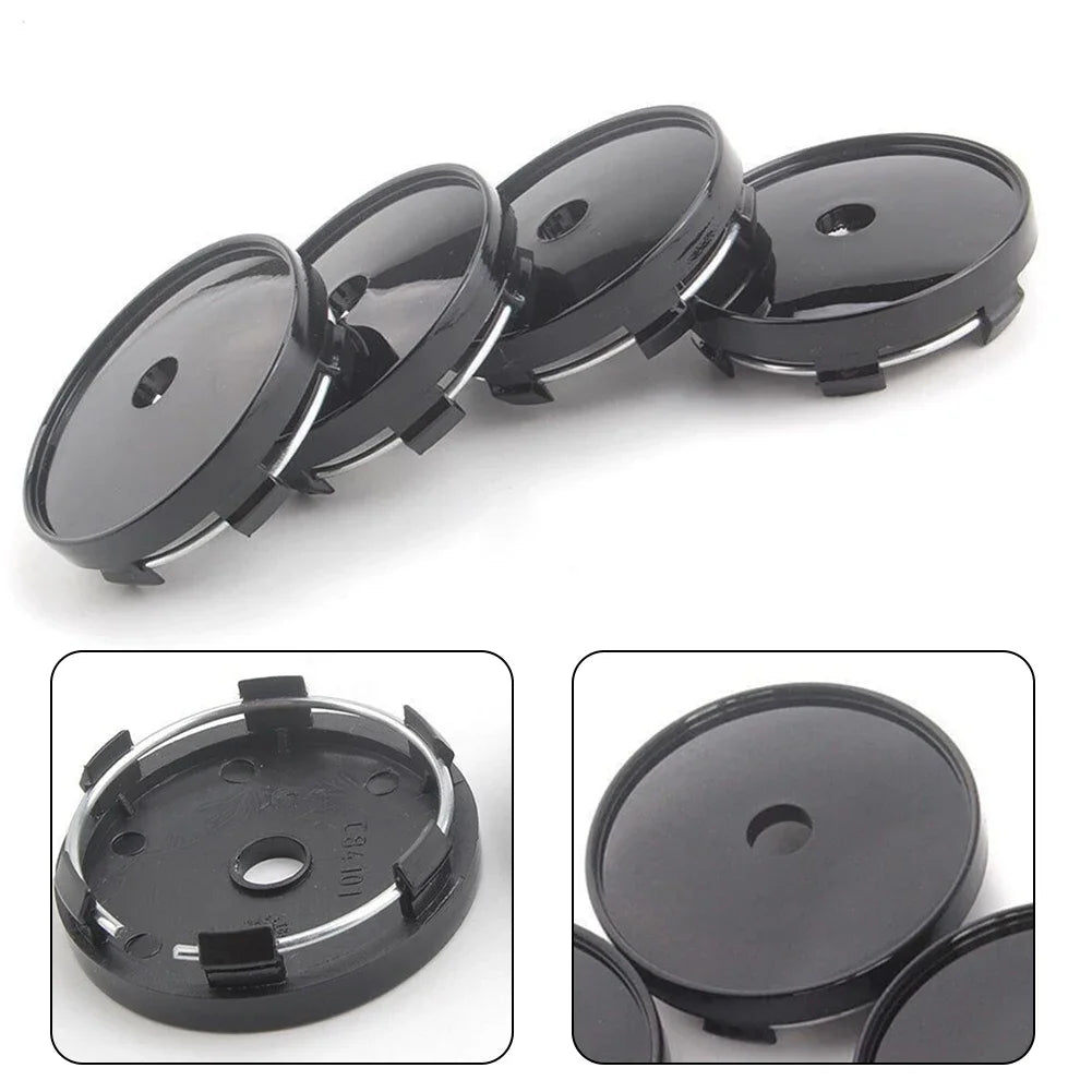 4 Stück Universal Auto Radnabenmittenkappen 60 mm Felgenabdeckung