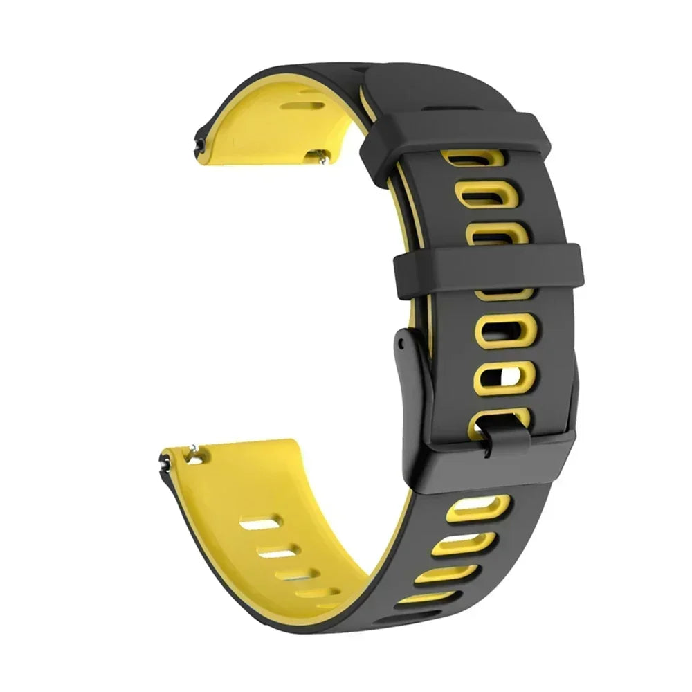 Flexibles Silikon-Sportarmband 20/22 mm – Komfort - Halt für Garmin - Co.