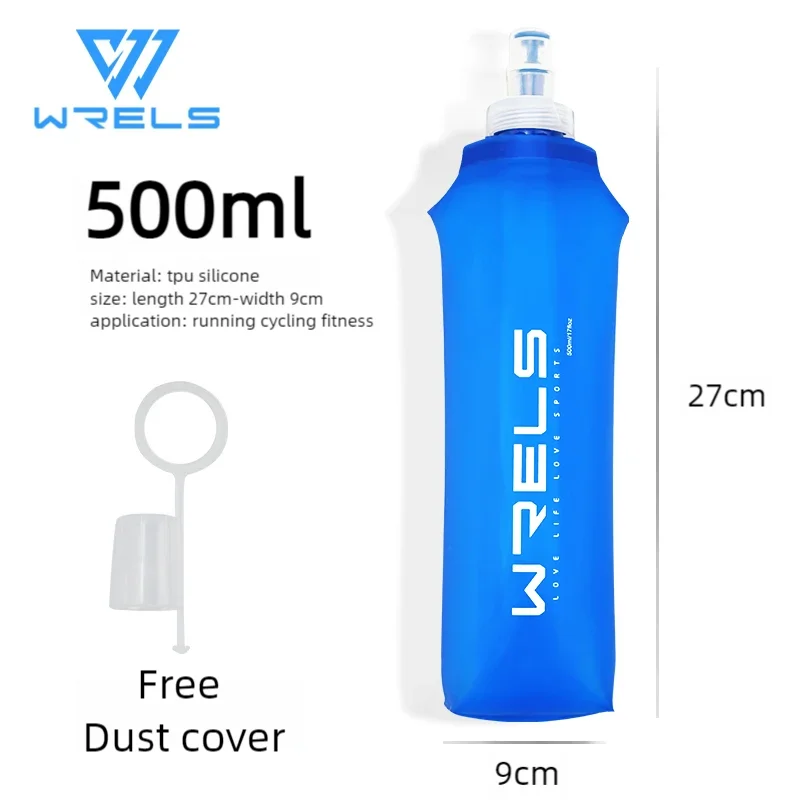 Faltbare TPU Wasserflasche 500ml BPA-frei für Outdoor Sport - Wandern