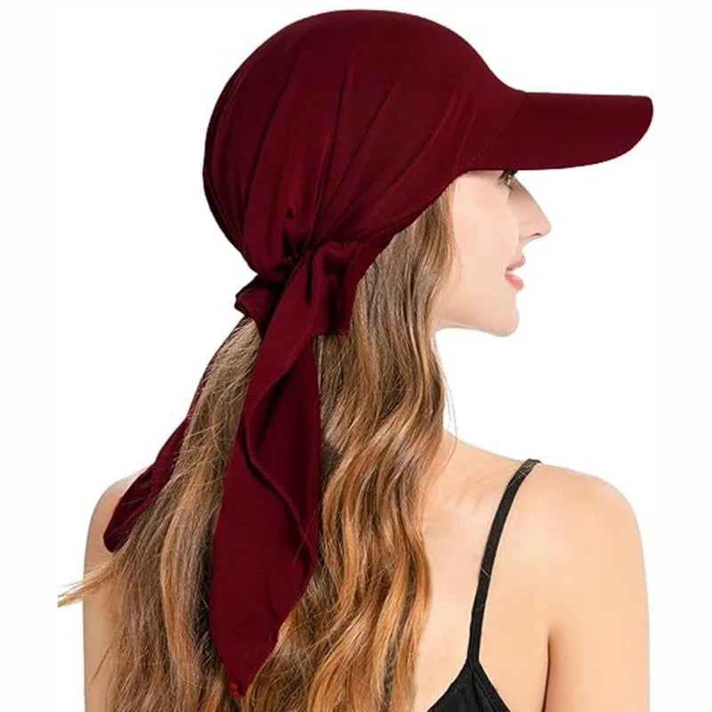 Leichter Sonnenschutz - Stil: Damen Sommer-Baseballmütze im Turban-Design