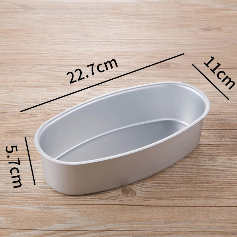 Ovaler Backform aus eloxiertem Aluminium – Antihaft - Wiederverwendbar