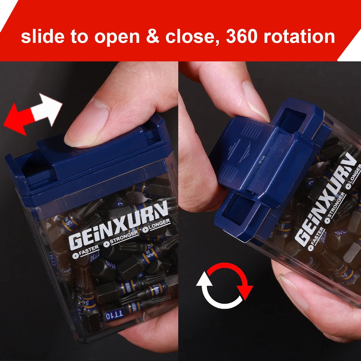 20-tlg. 2" Schlagsicherheits Torx Bit Set S2-Stahl | TT7-TT40 Schrauber-Bits