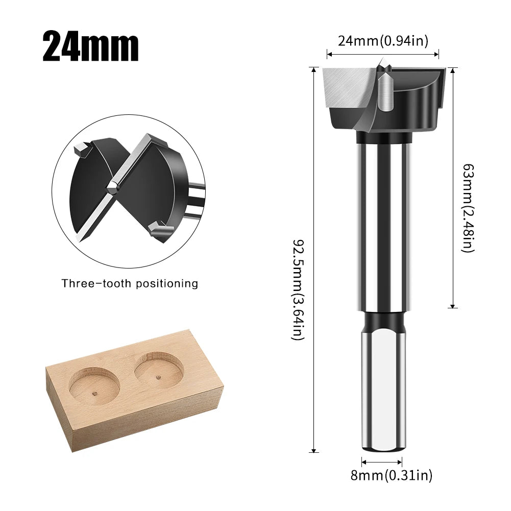 Präziser Hartmetall Forstner Bohrer 12-60mm für Holzbearbeitung