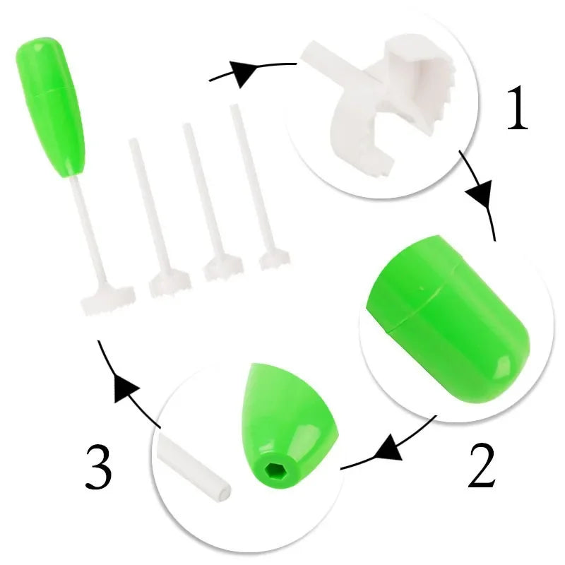 Multifunktionales 4-teiliges Gemüse-Corer-Set für Zucchini - Auberginen