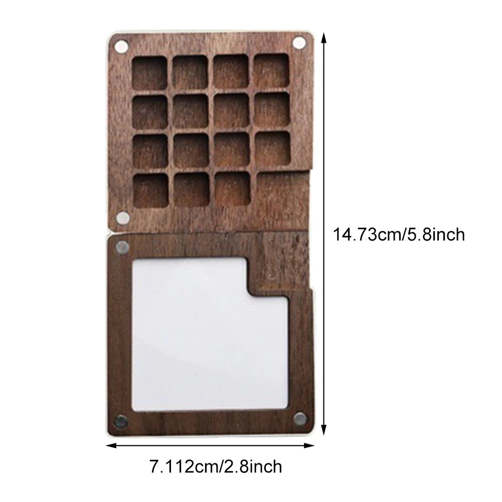 Tragbares Aquarell-Farbkasten-Set mit 8 bis 15 Farben, Mini-Palette