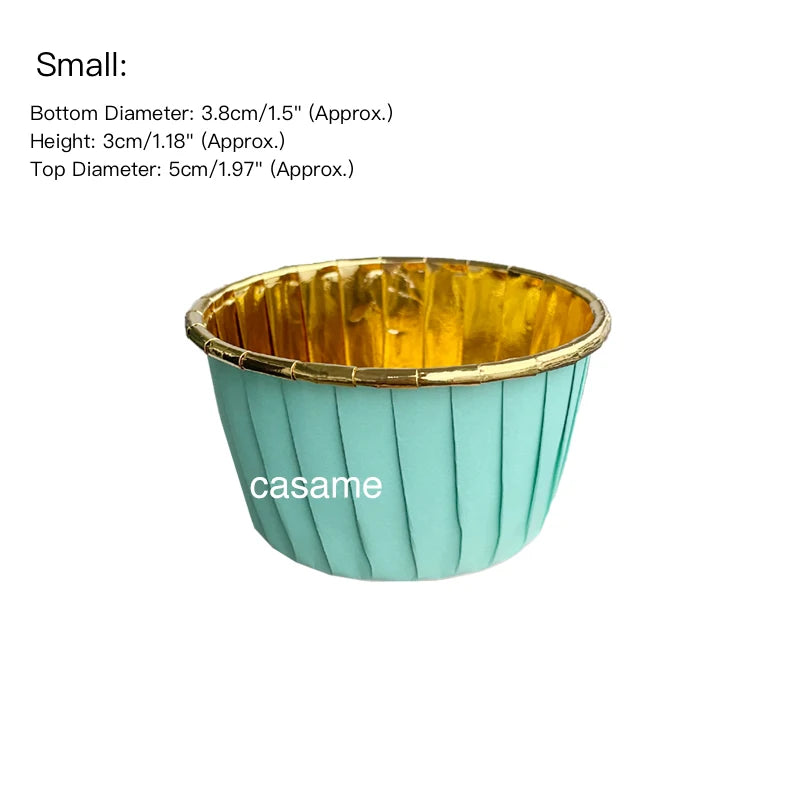 50 Mini Muffin Tassen Papier – 50er Set, vielseitig - umweltfreundlich gestalten