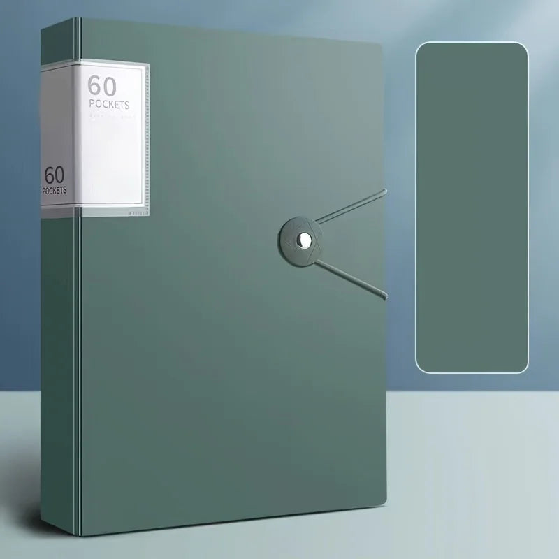 A4 Ordnungsmappe 60 Fächer – PP-Material, wasserdicht für Schule - Büro