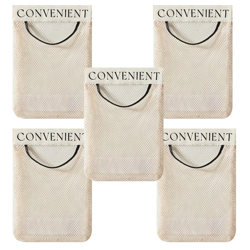 Wandmontierte Mesh-Aufbewahrungstasche mit großer Kapazität für Küche