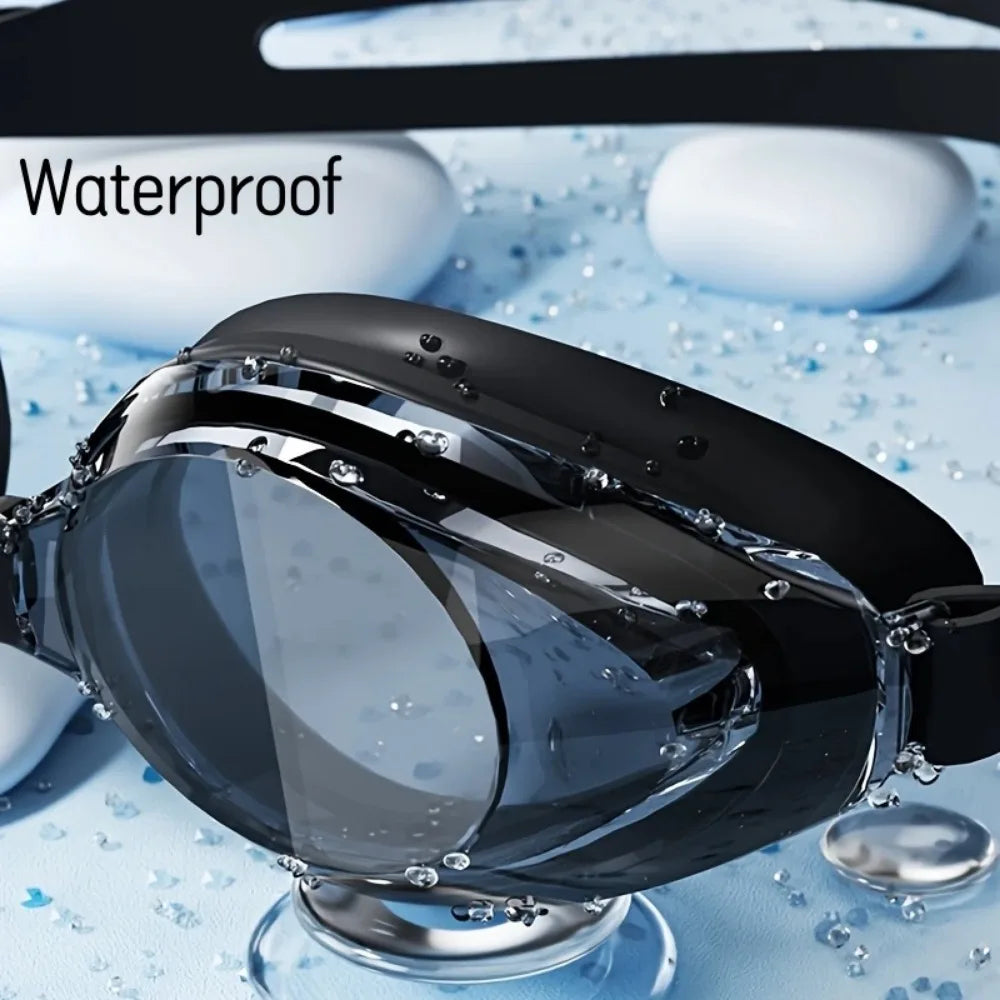 Wasserdichte Schwimmbrille mit UV-Schutz und flexiblem Silikonrahmen
