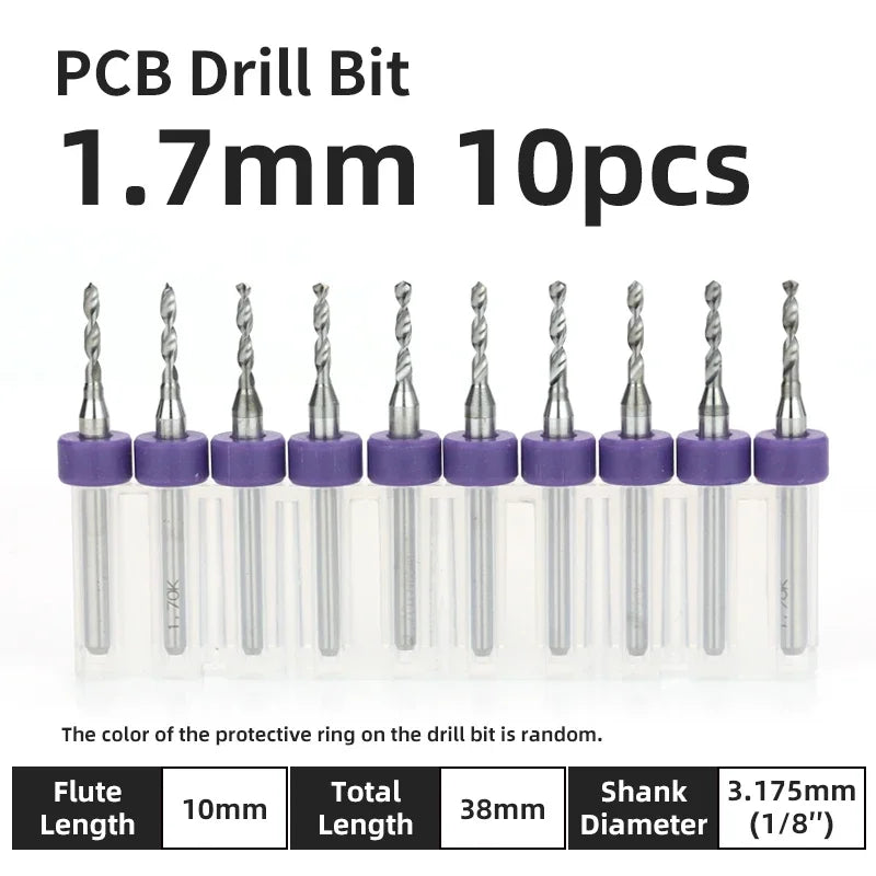 Präzisions Mikrobohrer Set Wolframkarbid für PCB Holz CNC 0.1-3.175mm