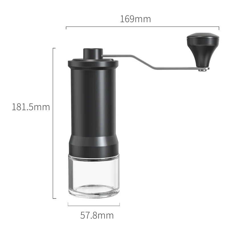 Professionelle manuelle Kaffeemühle mit verstellbarem Keramikmahlgrad