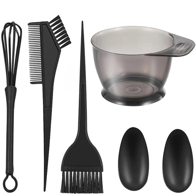 Schwarze Farbschale aus Kunststoff für einfaches und sauberes Haarfärben