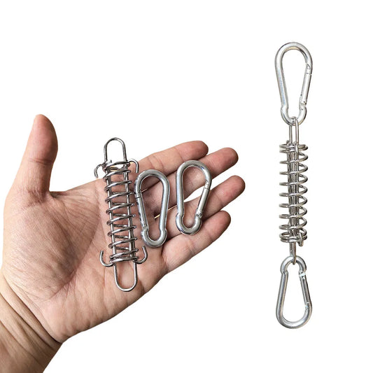 Robustes Camping Zeltspanner-Set 4/6 Stück mit Feder-Schnalle - Karabinerclips