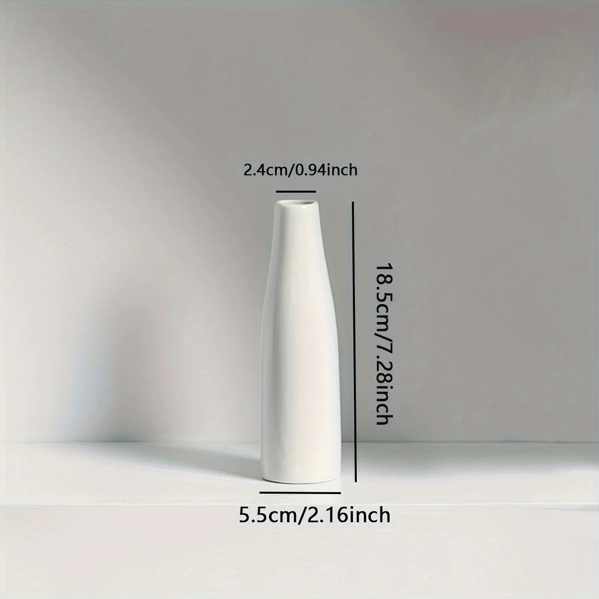 Moderne Bauernhaus Keramikvase in Weiß für stilvolle Dekoration